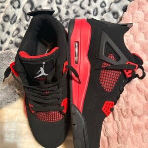Jordan Black and Red Sneakers